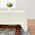 Linen Tablecloth 55x55 in Pure Linen Cream Square - Classic Linen