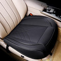 Car Seat Cover Black PU Leather - Durable, Easy Install Fit