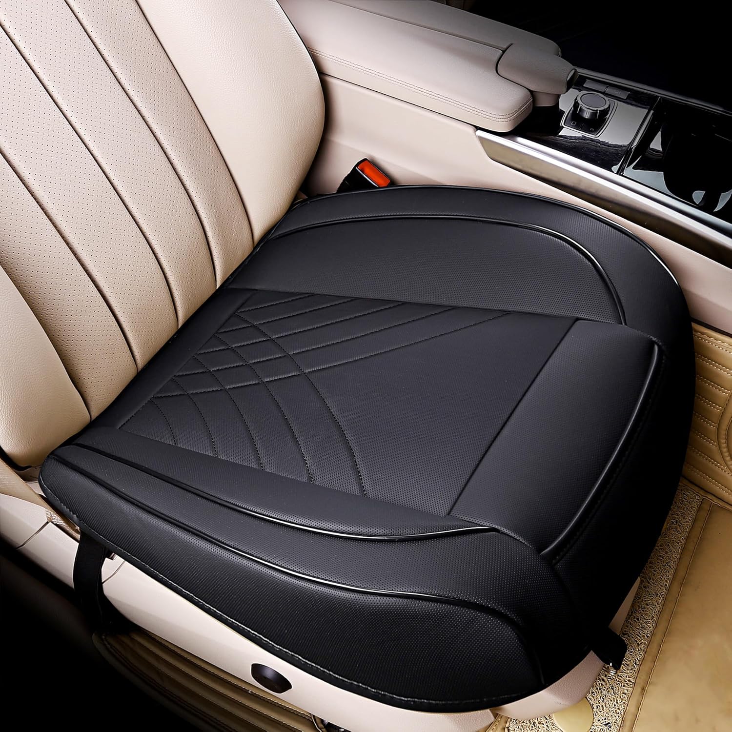 Universal Fit Car Seat Cover: Easy Install, Fits All Vehicles - Black