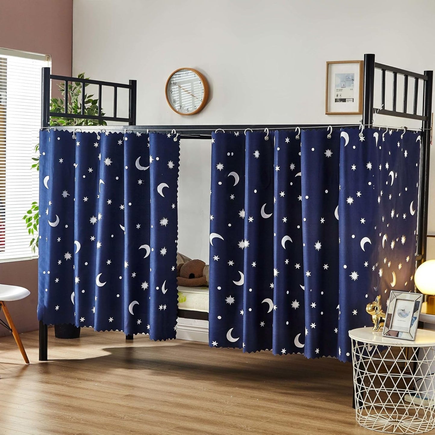 Privacy & Style: Moon & Stars Bunk Bed Curtains