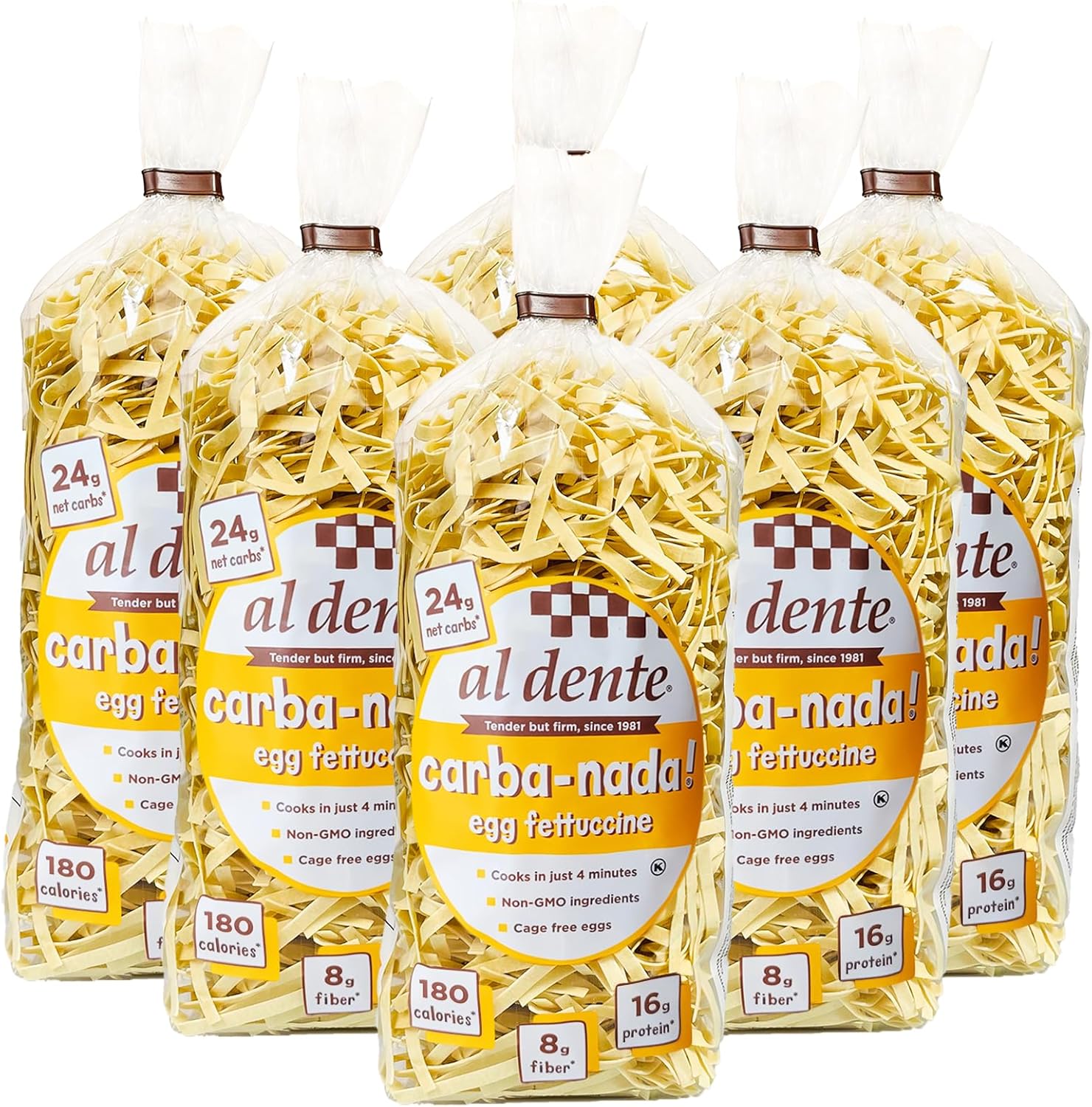 Carba-Nada Egg Fettuccine - Low Carb, High Protein Pasta