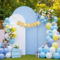 White and Blue Arch Cover 3 Set 7.2FT, 6.6FT, 6FT - Photo Backdrop