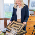 Kilimanjaro Jute Dining Placemats Set of 6 - Warm Black and Tan