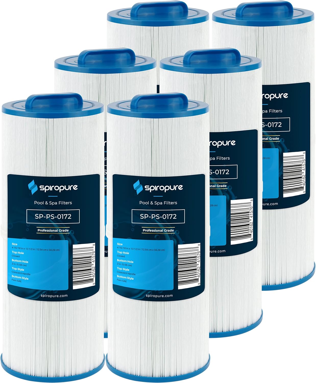 SpiroPure Replacement Hot Tub Spa Pool Filter Cartridge Case
