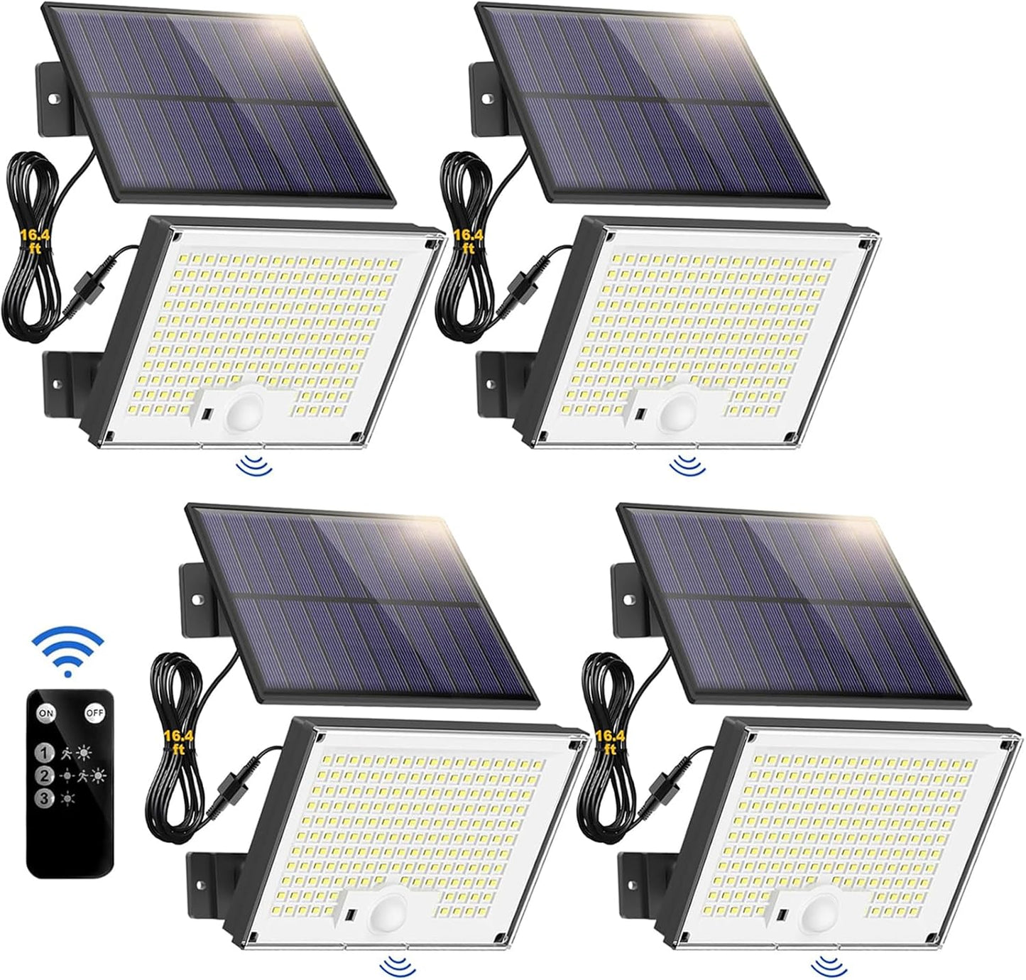 Outdoor Solar Lights with Remote Control for Yard and Garden