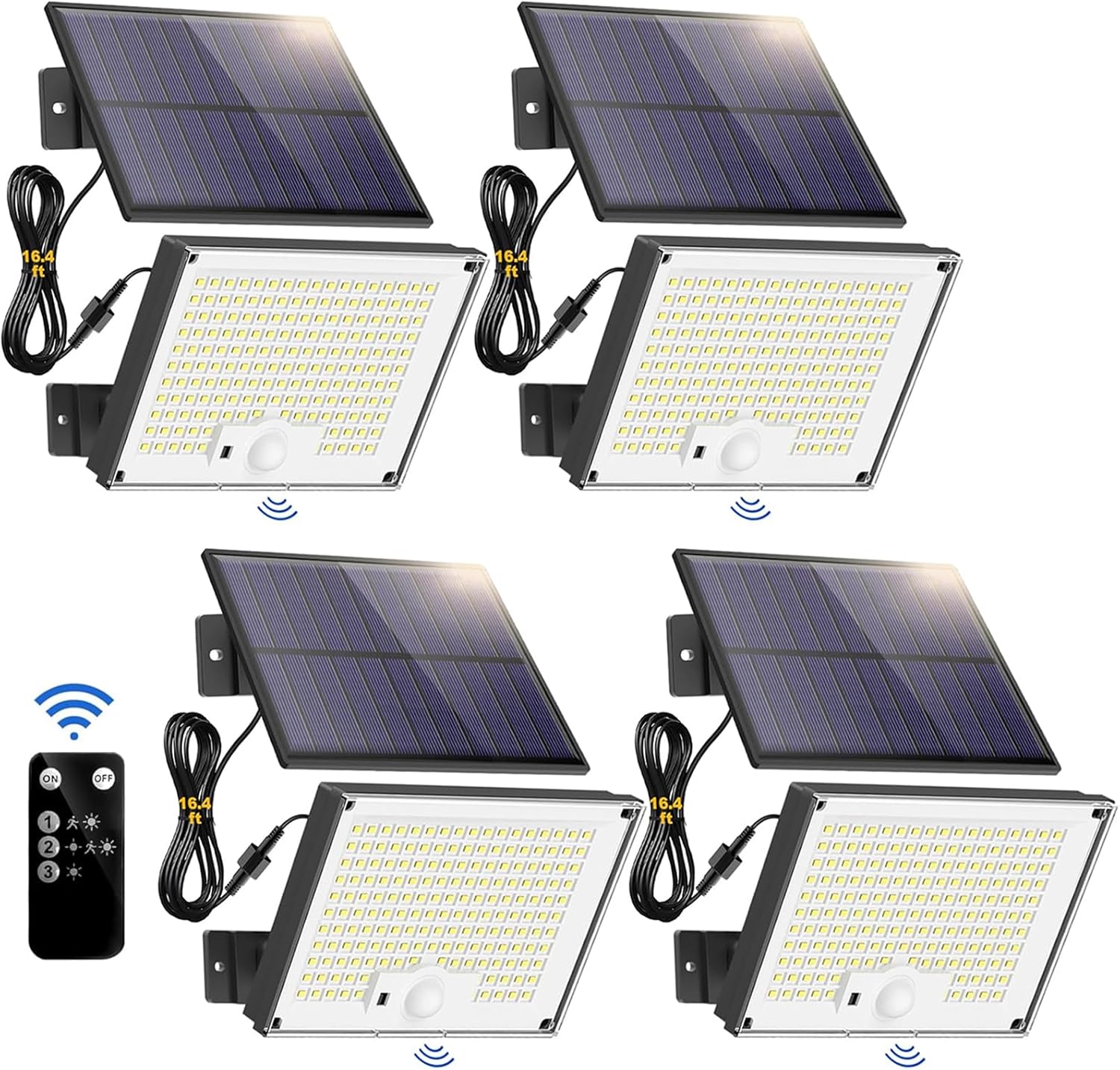 Outdoor Solar Lights with Remote Control for Yard and Garden