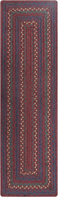 Jamestown Burgundy Long Table Runner 11x36 - Reversible Jute Decor