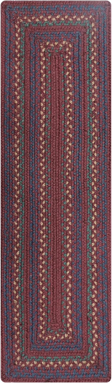 Jamestown Burgundy Long Table Runner - Country Decor for Dining