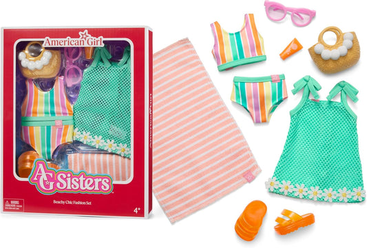 American Girl Sisters Beachy Chic Fashion Set for 14.5-inch Dolls