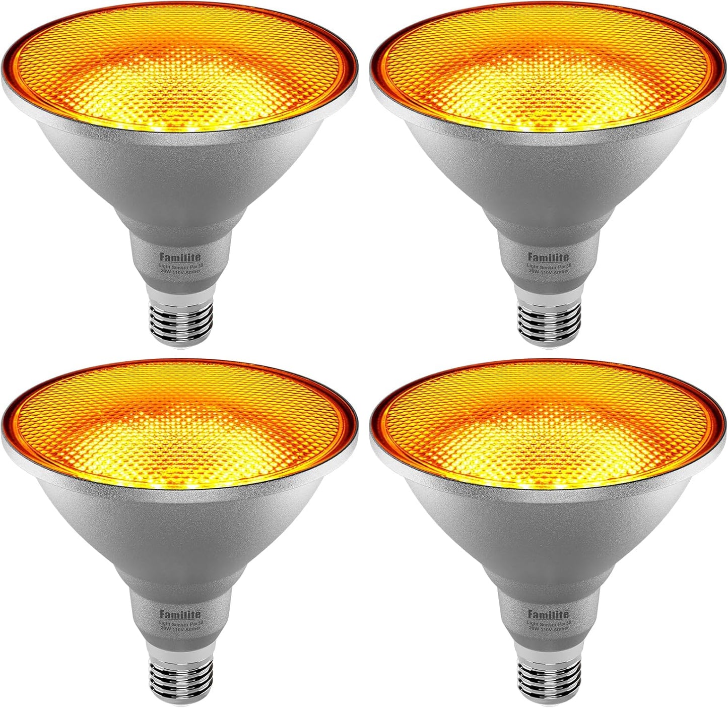 LED Bug Light Bulbs for Outdoor Use - Dusk to Dawn Auto On/Off