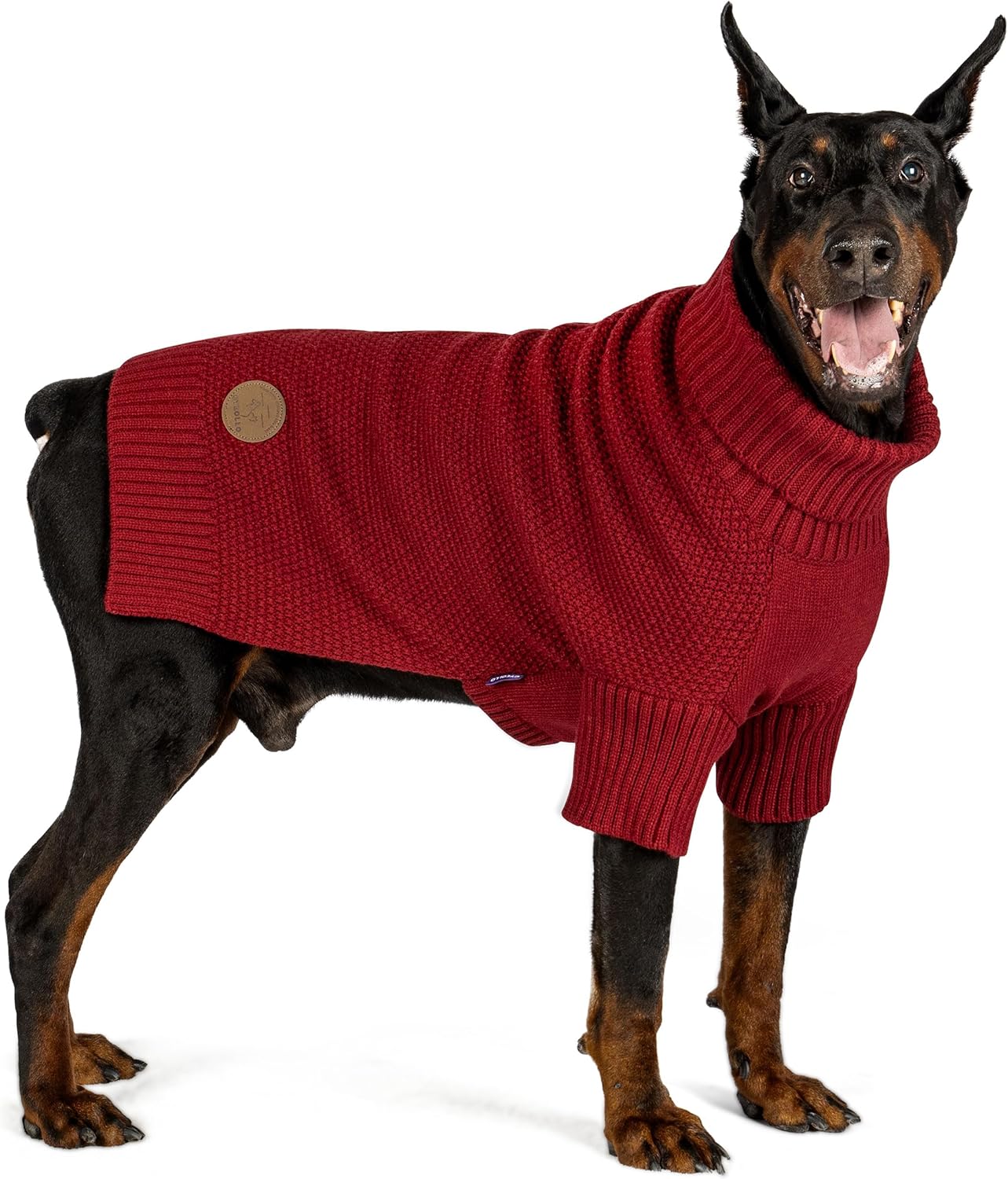 cyeollo Dog Sweater Knitwear with Turtleneck for Large Dogs