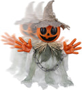 Prsildan Animatronic Walking Pumpkin Ghost - Spooky Sound Decor