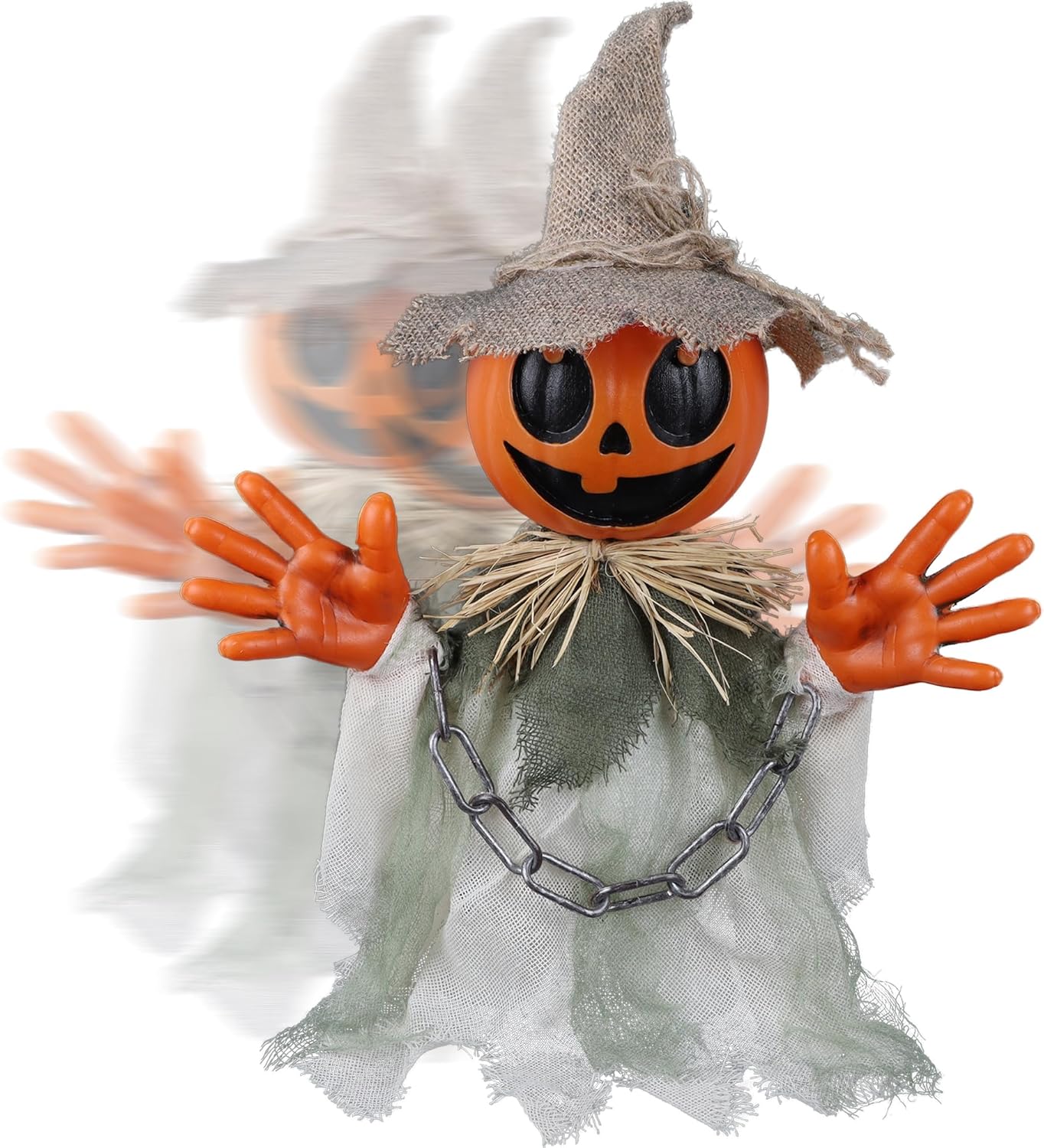 Creepy Animated Pumpkin Man for Halloween Decor by Prsildan