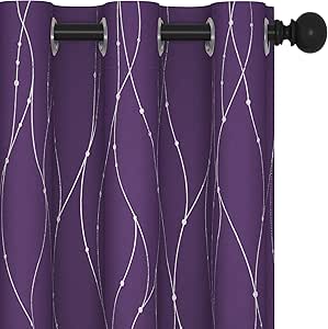Deconovo Blackout Curtains for Dining Room - Energy Saving Design