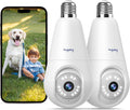 Hugolog 2K Light Bulb Security Camera - Easy E27 Plug-In