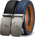 BULLIANT Men belt 2Pack Ratchet Leather Belt - Precise Fit