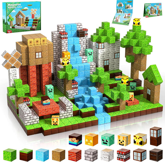 Magnetic Blocks 100PCS Building Toys for Kids Age 3-10 Fun