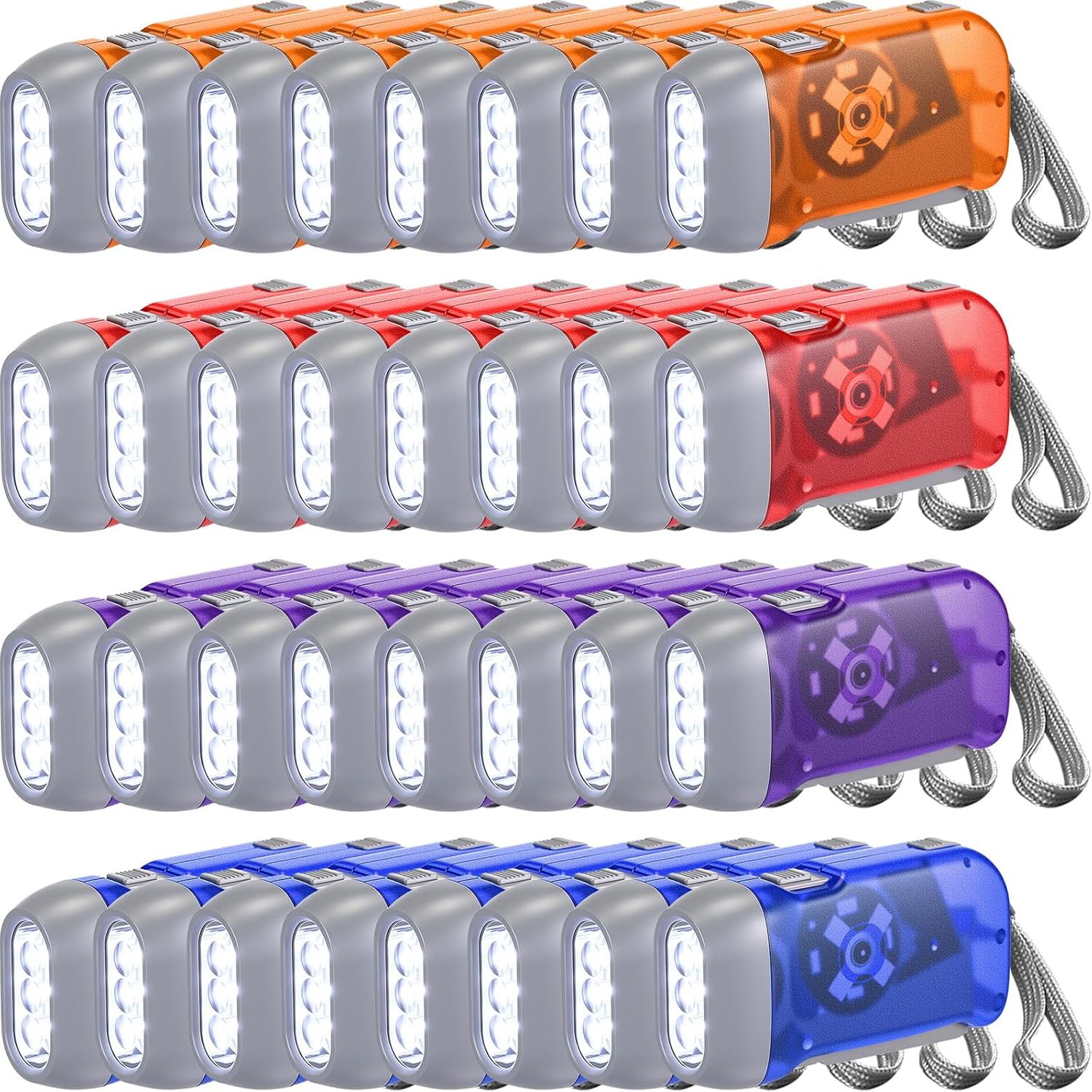 36 Pcs Hand Crank Flashlights for Emergency Use and Gifts