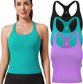 Fitness Ribbed Tank Tops for Women Featuring Integrated Bra Support
