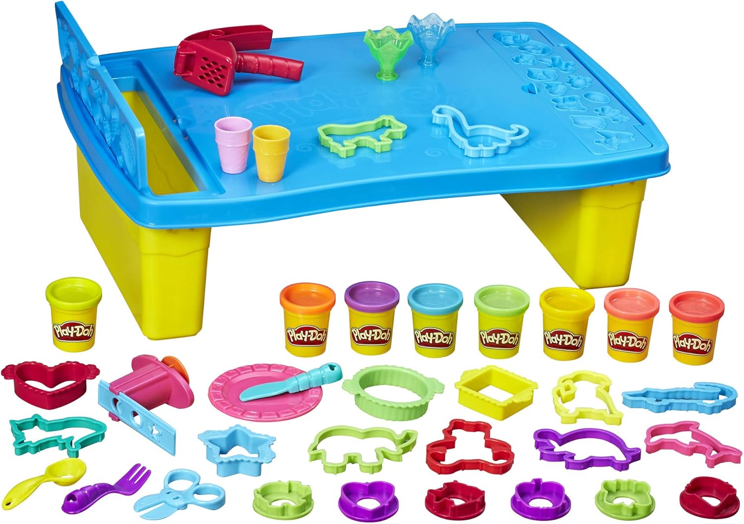 Play-Doh Play 'n Store Table Toy with 25+ Accessories for Kids