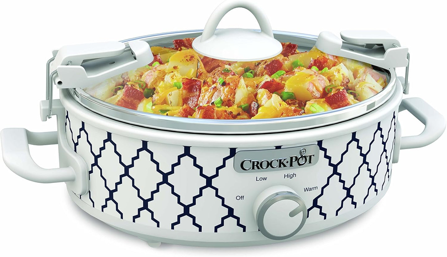 Crock-Pot Small 2.5 Quart Casserole Slow Cooker for Quick Meals