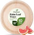 Palm Leaf 15ft Round Compostable Serving Tray - Eco Party Platter