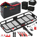 Hitch Cargo Carrier 48x18x6 with 15 cu ft Waterproof Bag - Heavy Duty