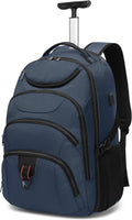 Boavan Rolling Backpack 17 in Water Resistant Wheeled Backpack