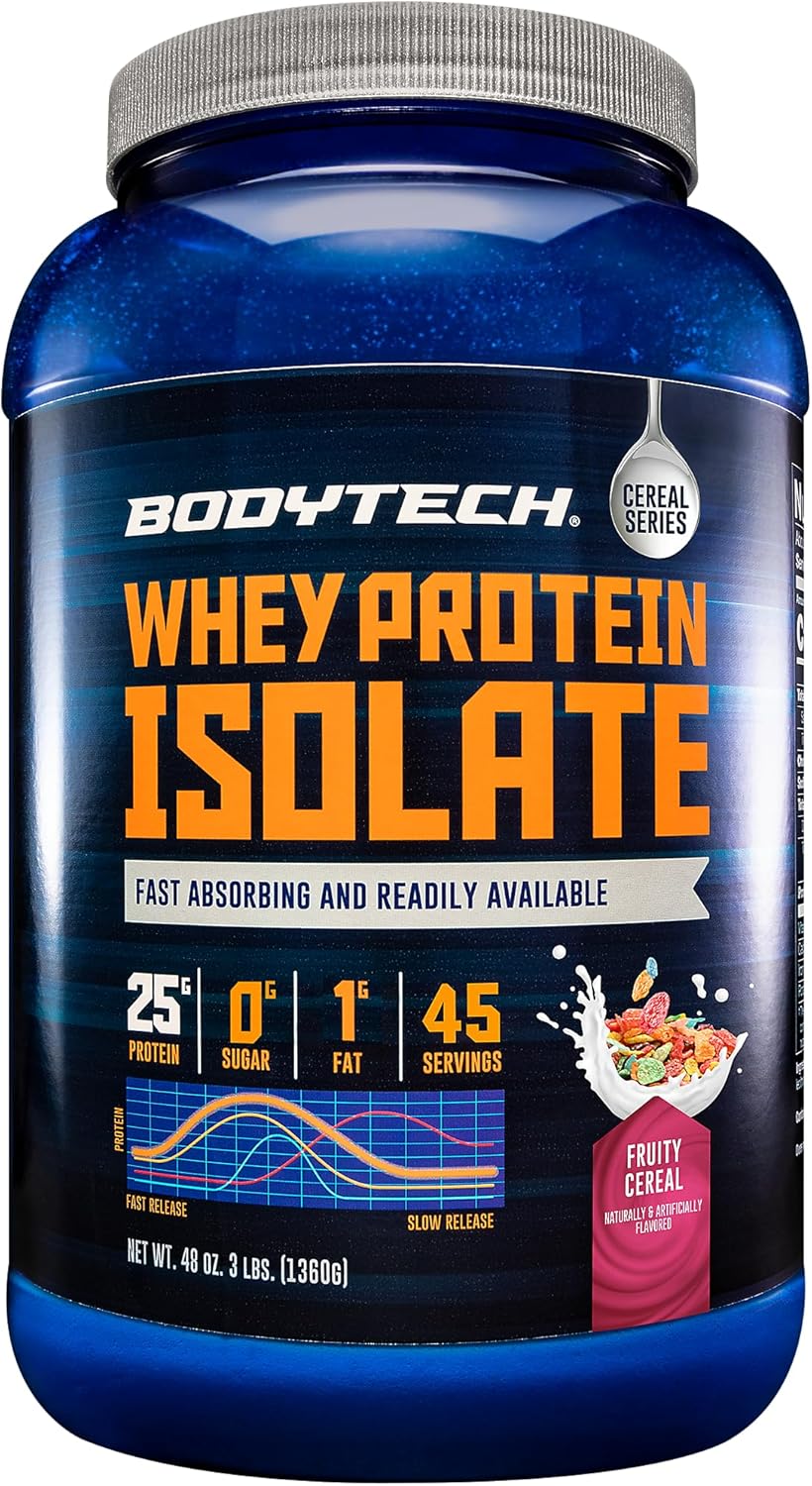 BODYTECH Whey Protein Isolate Powder for Muscle Growth & Recovery