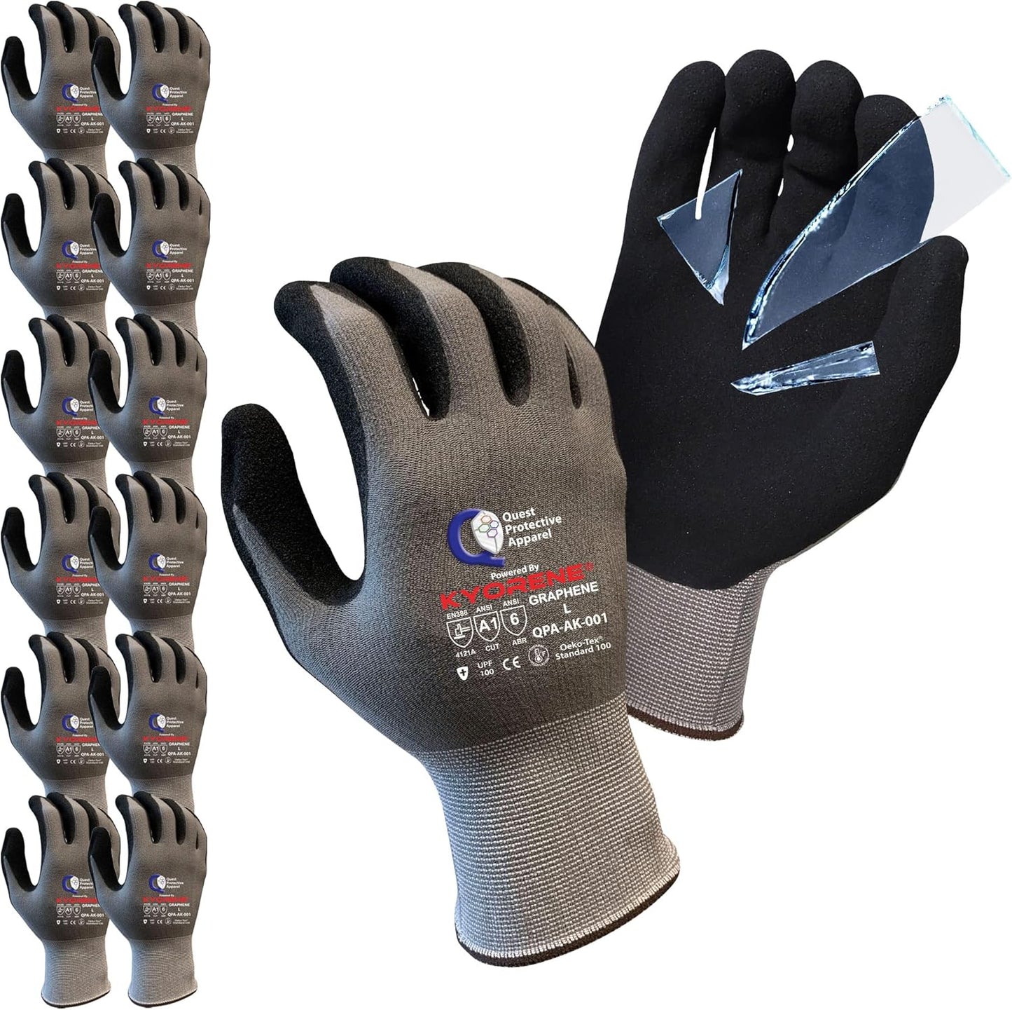 Quest Protective Apparel Cut Resistant Gloves for Safety Work