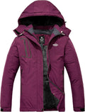 wantdo Women's Mountain Waterproof Ski Jacket - Warm Windproof Coat