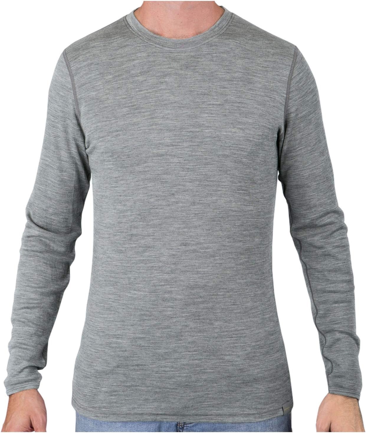 MERIWOOL Mens Base Layer - 100% Merino Wool Thermal Shirt
