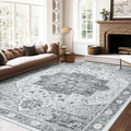 Vintage Washable 8x10 Area Rugs for Living Room and Bedroom