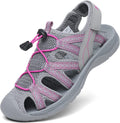 Women's Close Toe Mesh Sport Sandals - Protective Toe Cap Comfort