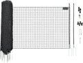 Non-Electric Black Boundary Fence 48in x 100ft - Secure Poultry