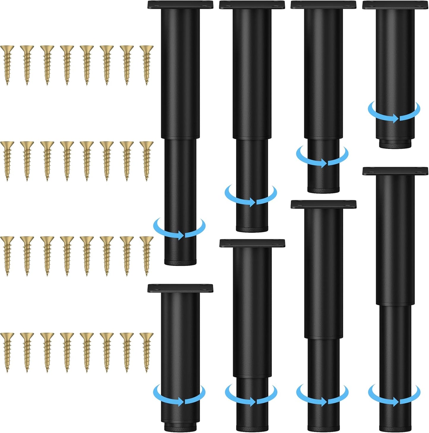 Metal Adjustable Furniture Legs for Versatile Home Use