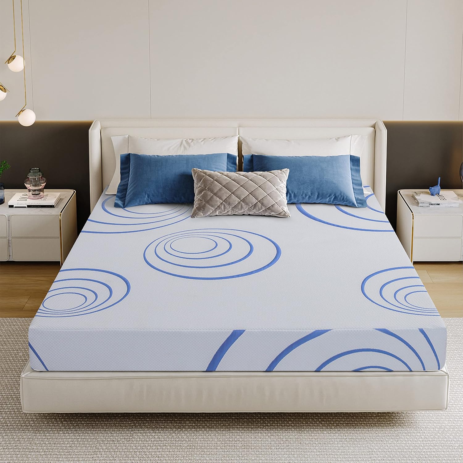 EGOHOME 8 Inch California King Mattress for Cool Sleep Comfort