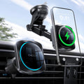 CHGeek 15W Magsafe Car Mount Charger - Quiet Cooling Magnetic Holder