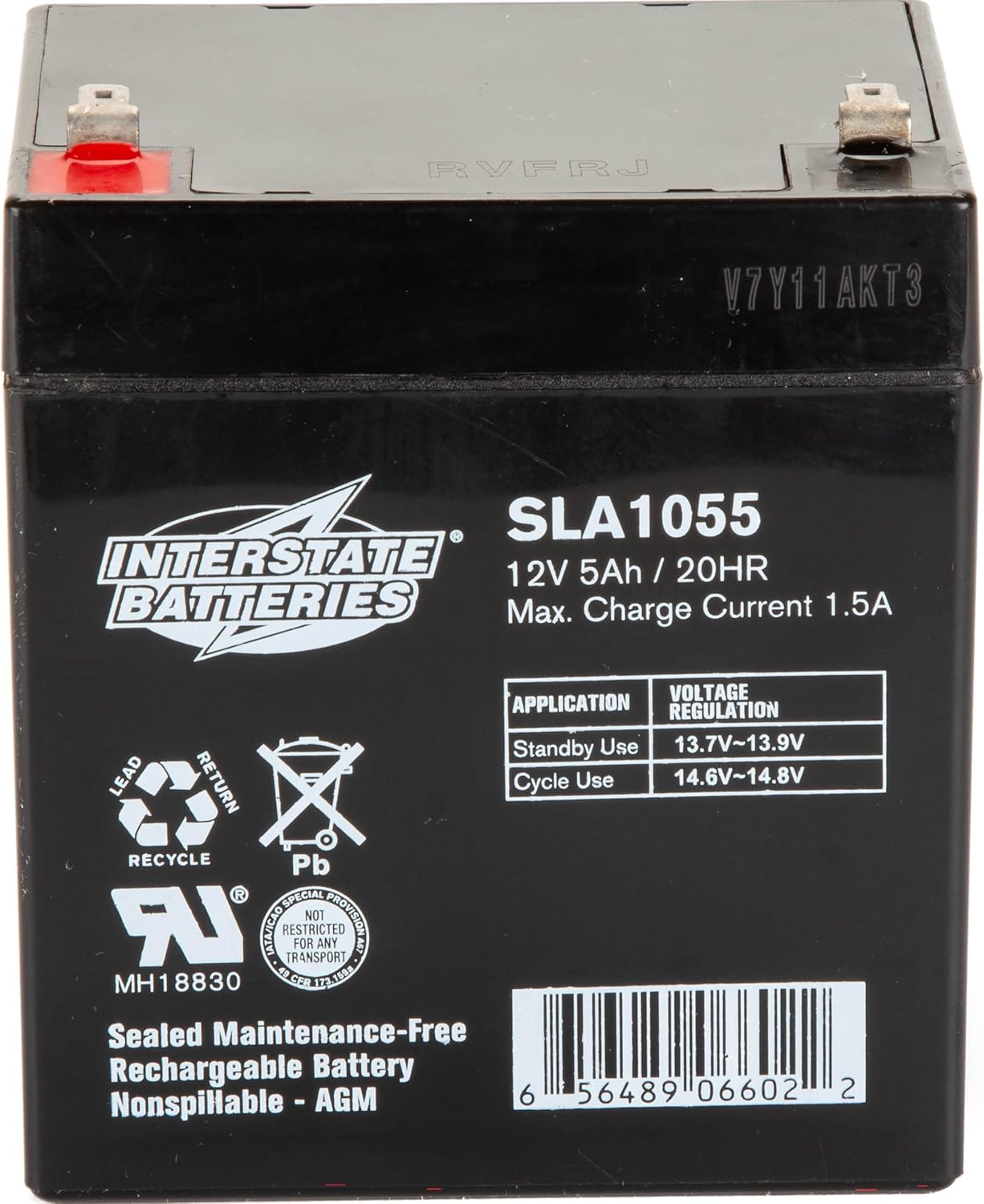 Interstate Batteries 12V 5Ah SLA AGM Battery for Garage Openers