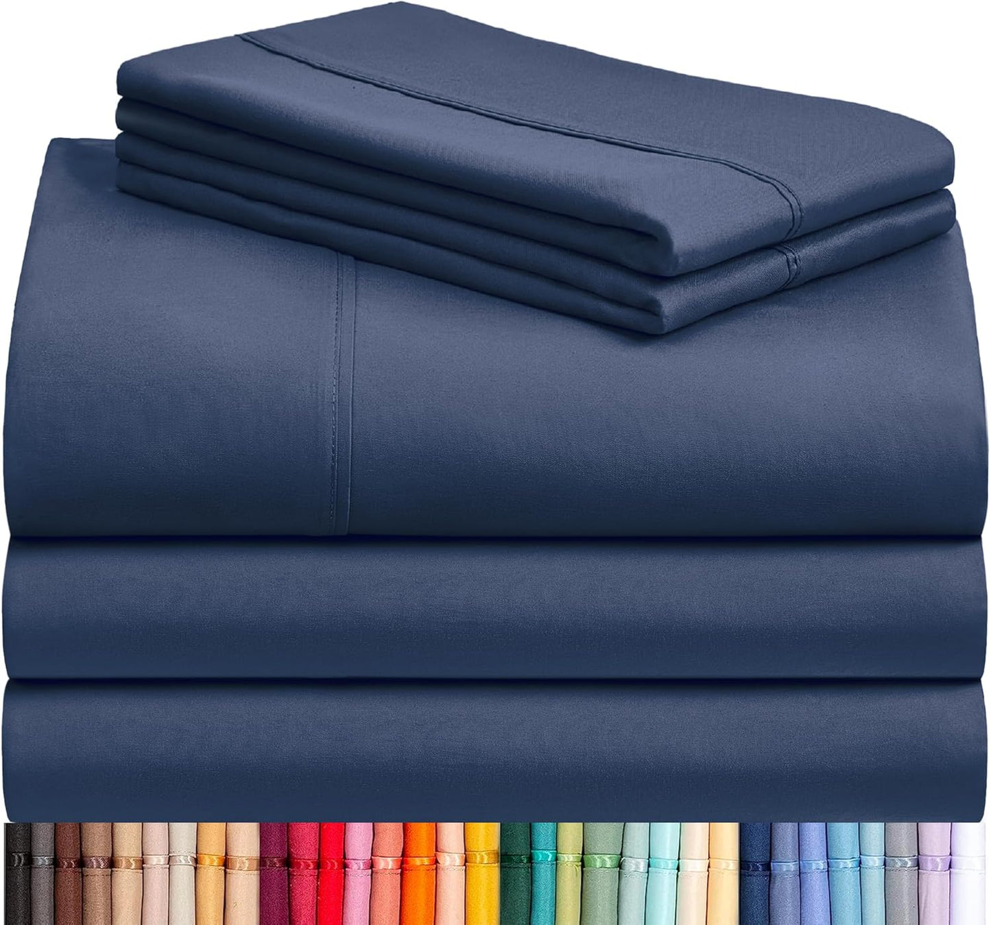 LuxClub 5 PC Split King Sheet Set for Ultimate Comfort and Style