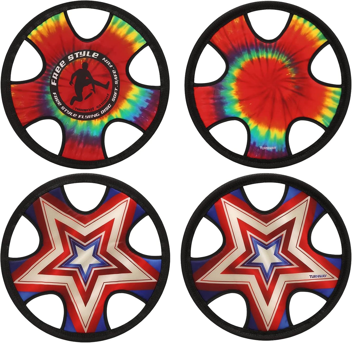 Neon Soft Frisbee Set for Fun Outdoors
