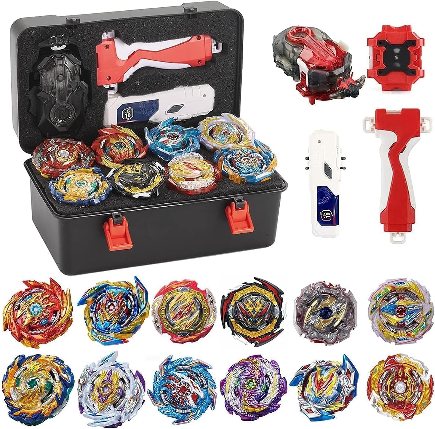 Bey Battle Burst Gyro Blade Toy Set with 12 Spinning Tops