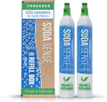 Soda Sense 60L CO2 Exchange Canister 2 Pack - Threaded, Screw-In