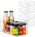 10x6x5 in Clear Food Storage Bins 8 Pack - Stackable Organizers