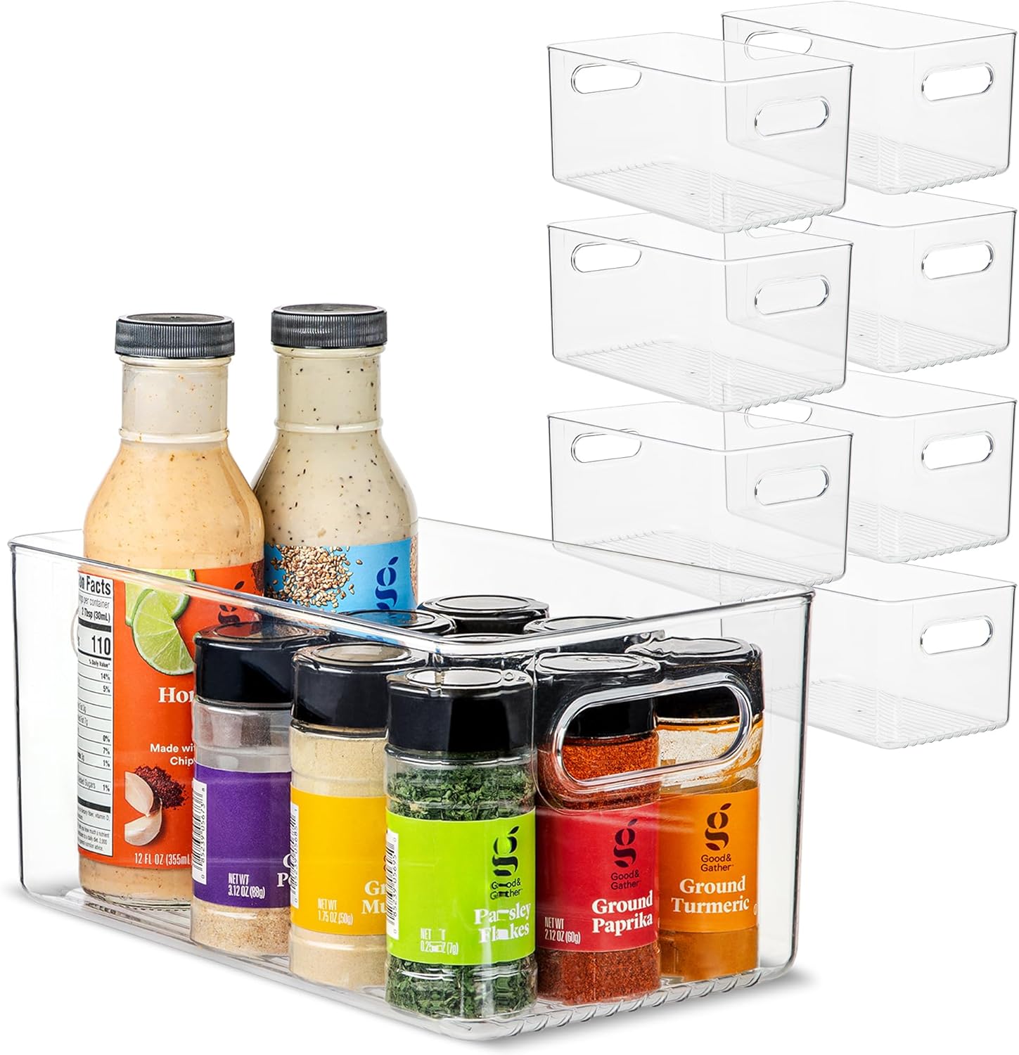 primebox Plastic Food Storage Bins for Kitchen and Pantry Use