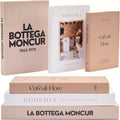 Neutral Earth Tones Decor Books Set - Moncur Home