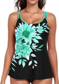 Women's Flowy Tankini Top - Modest Loose Fit Plus Size Swim Top