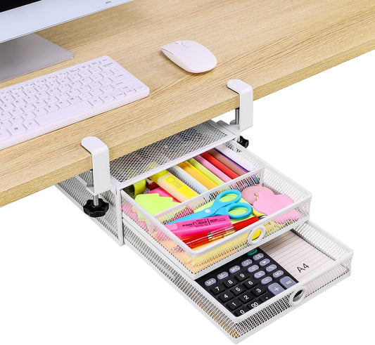 ROSYLINE Under Desk Drawer Organizer for Home Office Efficiency