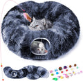 Odoland Cat Tunnels for Indoor Cats with Plush Couch & Toys