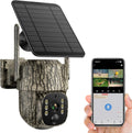 Cellular Trail Camera 4G LTE with Solar Panel - Live HD Stream